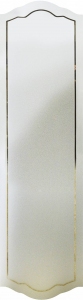 Двери из массива сосны «Премиум», Василиса, стекло №1 рефлектное зеркало белое или бронза
