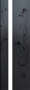 Двери из массива сосны «Премиум», Эвелина, стекло №1 триплекс белый или черный