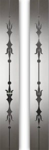 Двери из массива сосны «Премиум», Леон, стекло №3 рефлектное зеркало белое или золотое