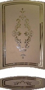 Двери из массива сосны «Премиум», Ариадна, стекло №1 рефлектное зеркало белое или золотое