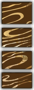 Двери из массива сосны «Премиум», Модерн премиум, стекло №2 "Волна" белое или бронза, матирование