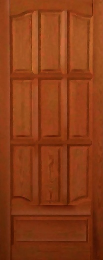 Двери из массива сосны: вариант исполнения №1