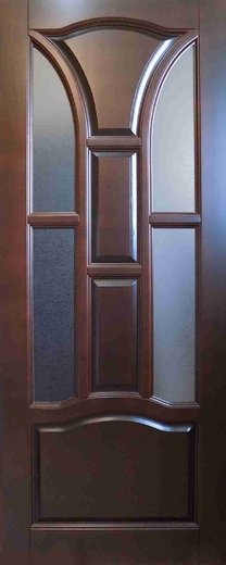 Двери из массива сосны: вариант исполнения №5