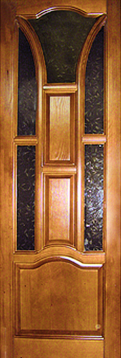 Двери из массива сосны: вариант исполнения №6