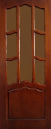Двери из массива сосны: вариант исполнения №4