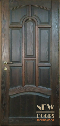 Входные двери из массива дуба, ясеня, термоясеня: вариант исполнения №2