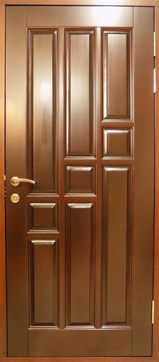 Входные двери из массива сосны: вариант исполнения №12-diamant-lak