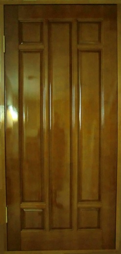 Входные двери из массива сосны: вариант исполнения №14-gracziya-lak