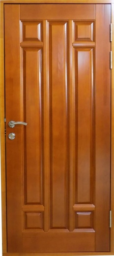 Входные двери из массива сосны: вариант исполнения №13-gracziya-lak