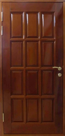 Входные двери из массива сосны: вариант исполнения №6-premyera-lak