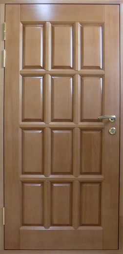 Входные двери из массива сосны: вариант исполнения №5-premyera-lak