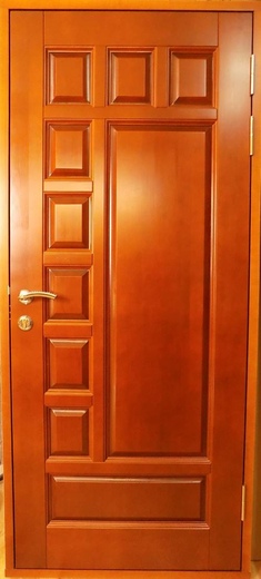Входные двери из массива сосны: вариант исполнения №17-stil-lak